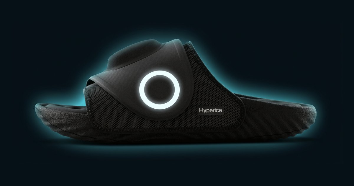 Nike x Hyperice heated slide
