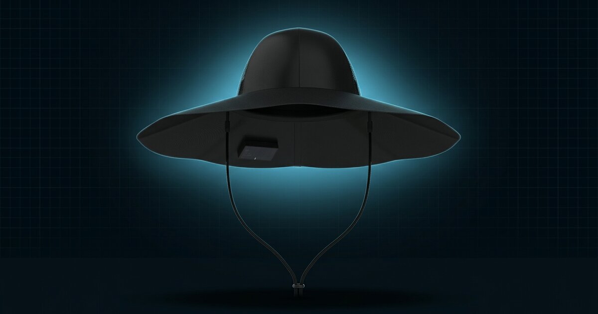 EcoFlow Power Hat solar hat with chin strap